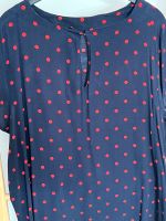 H&M Bluse Oberteil Shirt blau rot Polka Dots Punkte Gr. 48 Bielefeld - Brackwede Vorschau