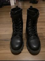 Schnür Boots Schwarz halbhohe Schuhe Gr. 35 Nordrhein-Westfalen - Rietberg Vorschau