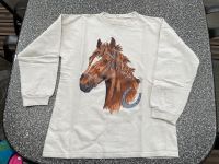 Pferdepulli braunes Pferd Sweatshirt Baumwolle 164/170 beige hell Nordrhein-Westfalen - Willich Vorschau