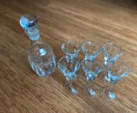 Glaskaraffe mit 6 Gläsern, Hochzeitsgeschenk 80er Baden-Württemberg - Bruchsal Vorschau