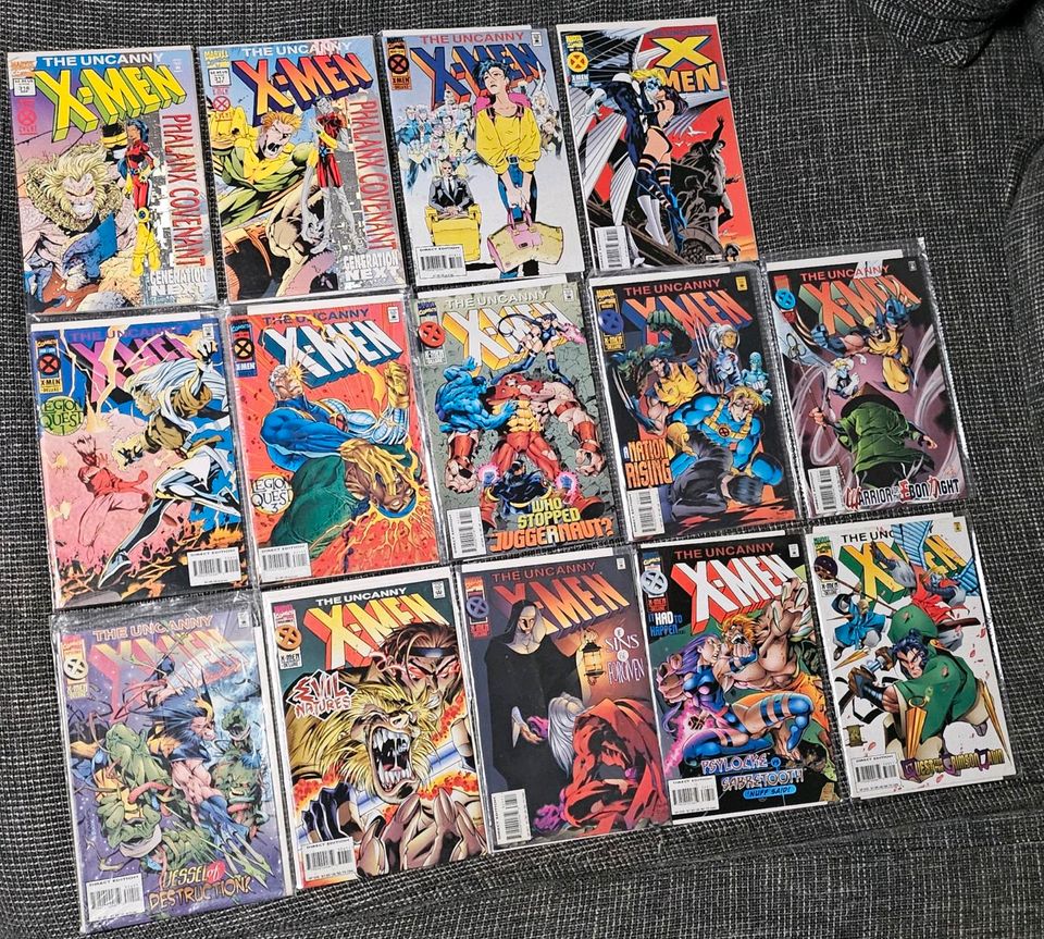 14×The Uncanny X-Men (Marvel Comics #316-324+#326-330) in Stuttgart