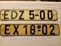 Alte Kennzeichen DDR Oldtimer Nummernschilder Schilder Auto Brandenburg - Bernau Vorschau