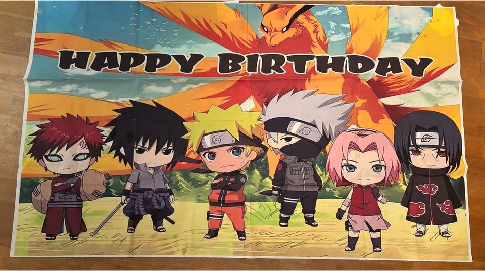 Naruto Geburtstag Banner 150 x 90 Party Schild top in Wetter (Ruhr)