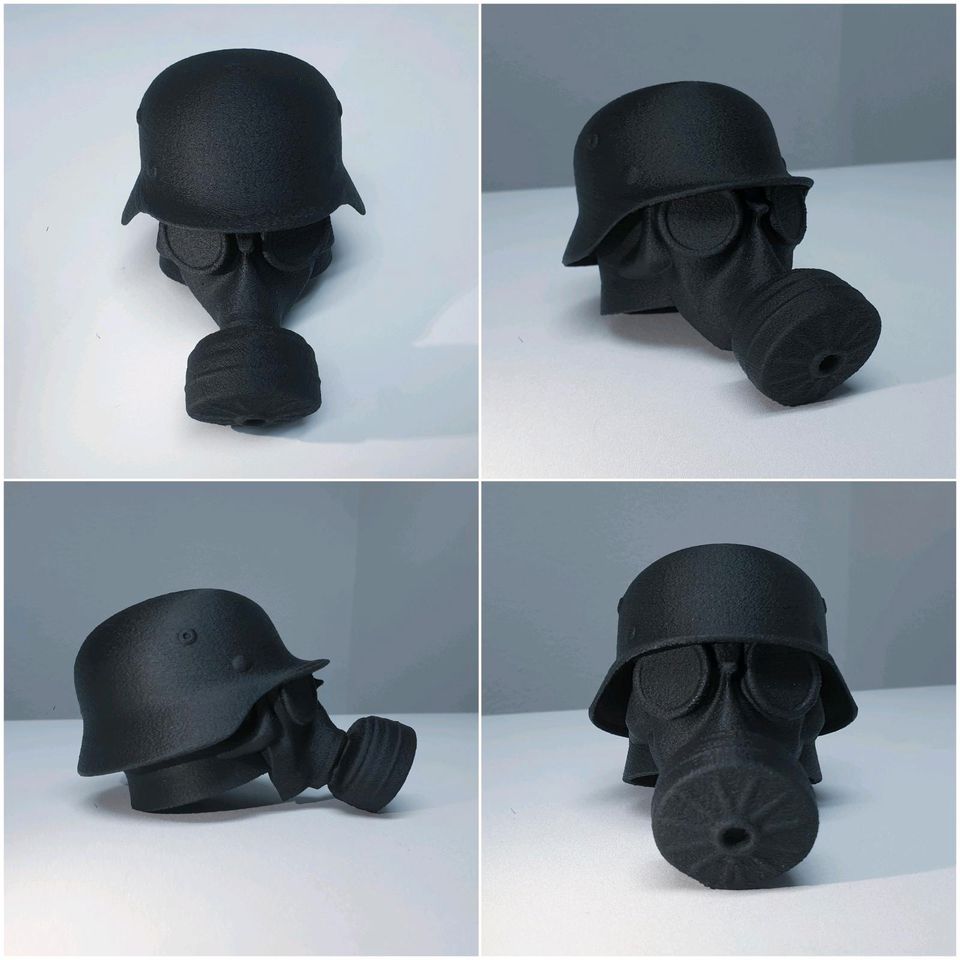 Abdeckkappe AHK Totenkopf Stahlhelm Schutzkappe Anhängerkupplung Schutz