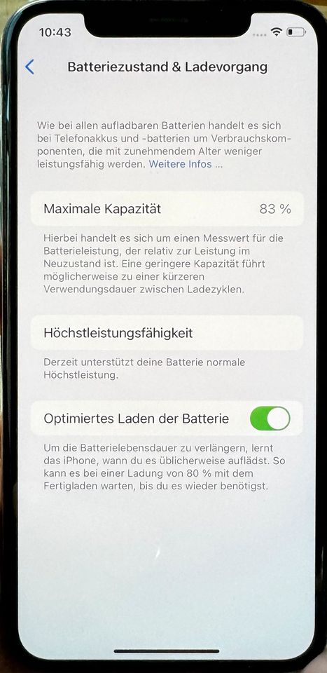 IPhone Xs Silber 64GB gebraucht! 83% AKKU in Dachau