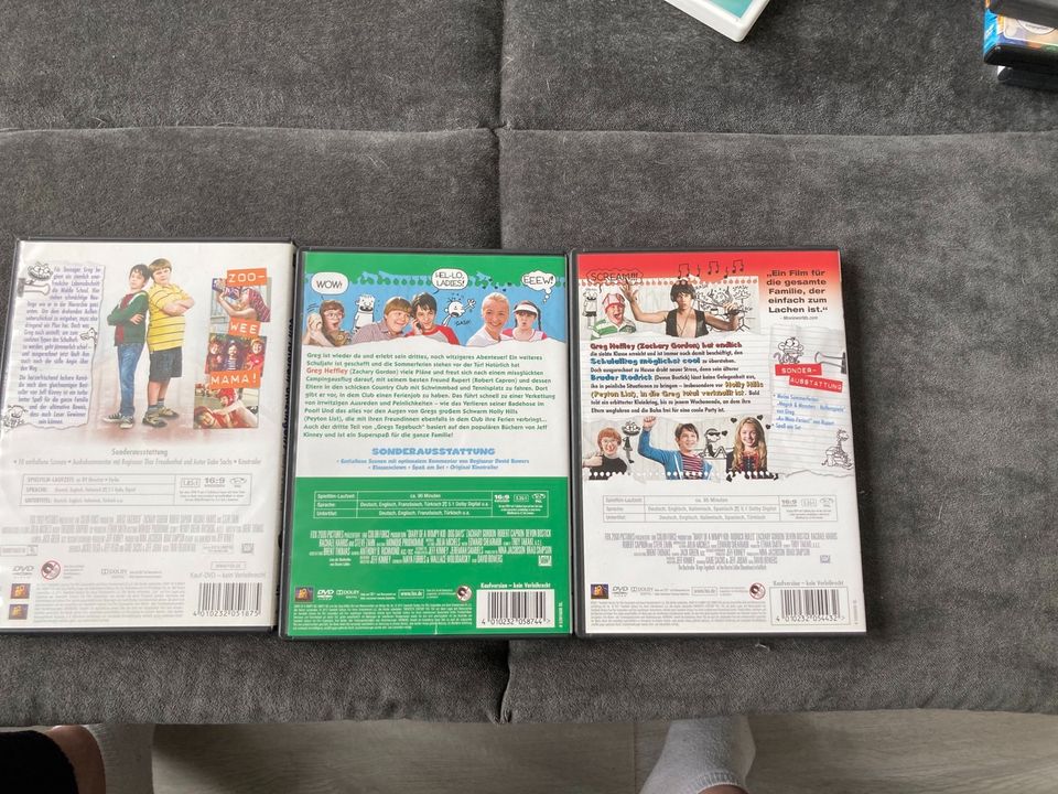 3 DVD‘s Gregs Tagebuch Teil 1, 2 und 3 in Hamburg