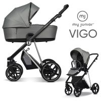 My Junior VIGO - 2in1 Kinderwagen-Set - Satin Grey - XXL-Zubehörpaket - NEU Hessen - Fulda Vorschau