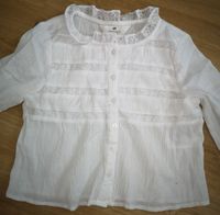 Süsse weisse Bluse für Mädchen in Gr. 146 von H&M, 1x getragen Nordrhein-Westfalen - Haan Vorschau