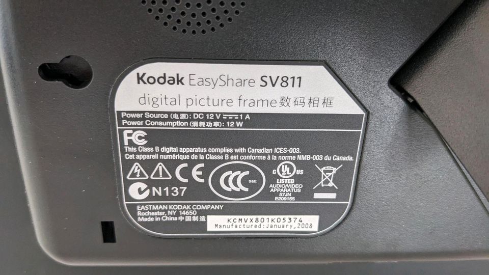 Kodak Easy Share SV811 Digitaler Bilderrahmen in Breitscheid