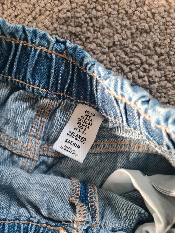 NEU Jeans pull-on loose fit H&M Größe 116 in Hamminkeln