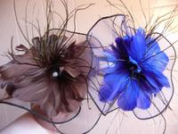 Fascinator, Kopfschmuck, Hochzeit - blau, braun od. orange Niedersachsen - Gronau (Leine) Vorschau