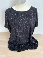 Top Tchibo Tshirt XL 48/50 schwarz Pünktchen Biesen weich Basic Nordrhein-Westfalen - Oberhausen Vorschau