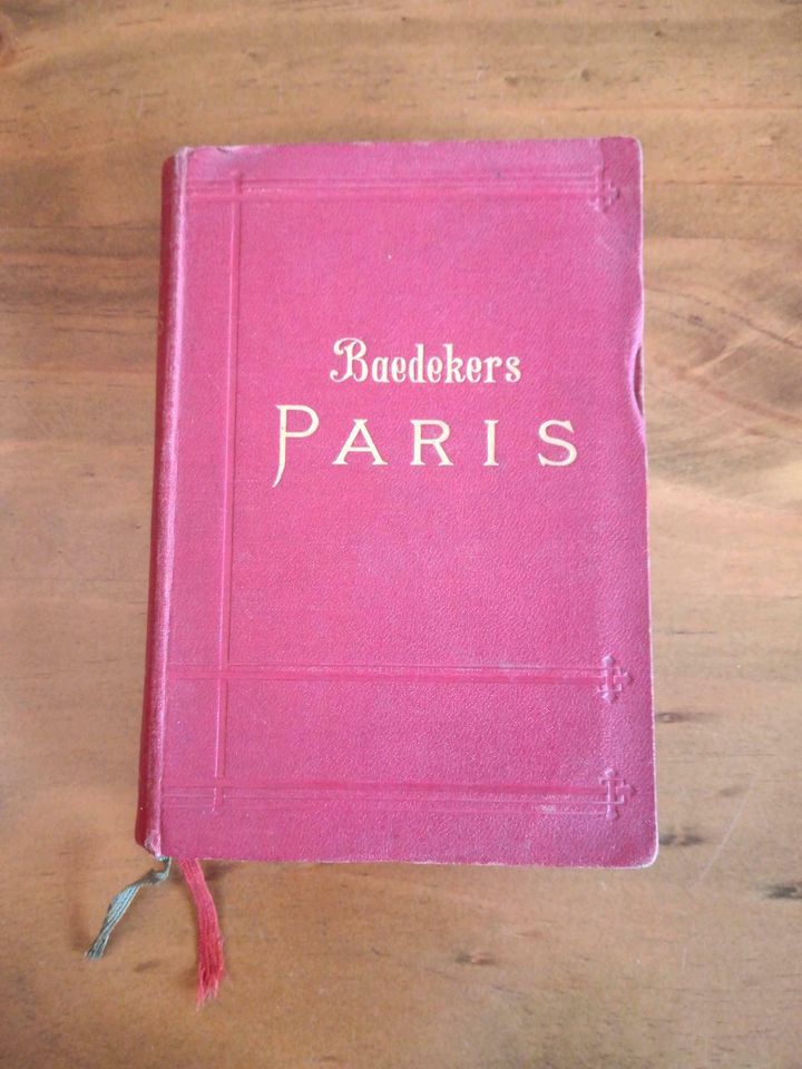 Baedeckers Antiker Reiseführer Paris 1912 in Hoppegarten