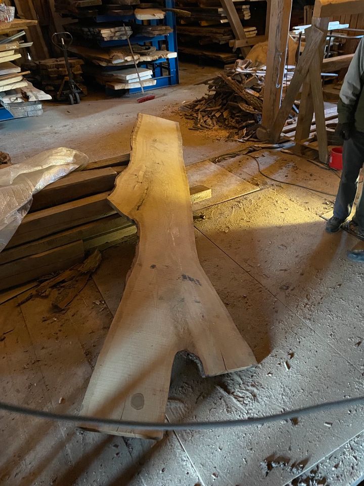 Eiche Massivholz Groß Baum Tischplatte ☘️❤️ Bohlen XXL in Pottenstein