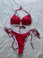 Neuer Blogger Bikini rot silber M ungetragen Nordrhein-Westfalen - Kleve Vorschau