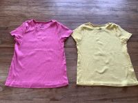 *H&M* 2 T-Shirts Mädchen, Gr. 122/128, pink/gelb, neuw., Ripp-Str Baden-Württemberg - Tiefenbronn Vorschau