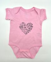 Baby Body Rosa mit Affirmationen Herz 12 Monate Baumwolle Stuttgart - Bad Cannstatt Vorschau