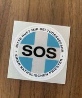SOS Priester Aufkleber Oldtimer Aufkleber Heckscheibe Baden-Württemberg - Bretten Vorschau