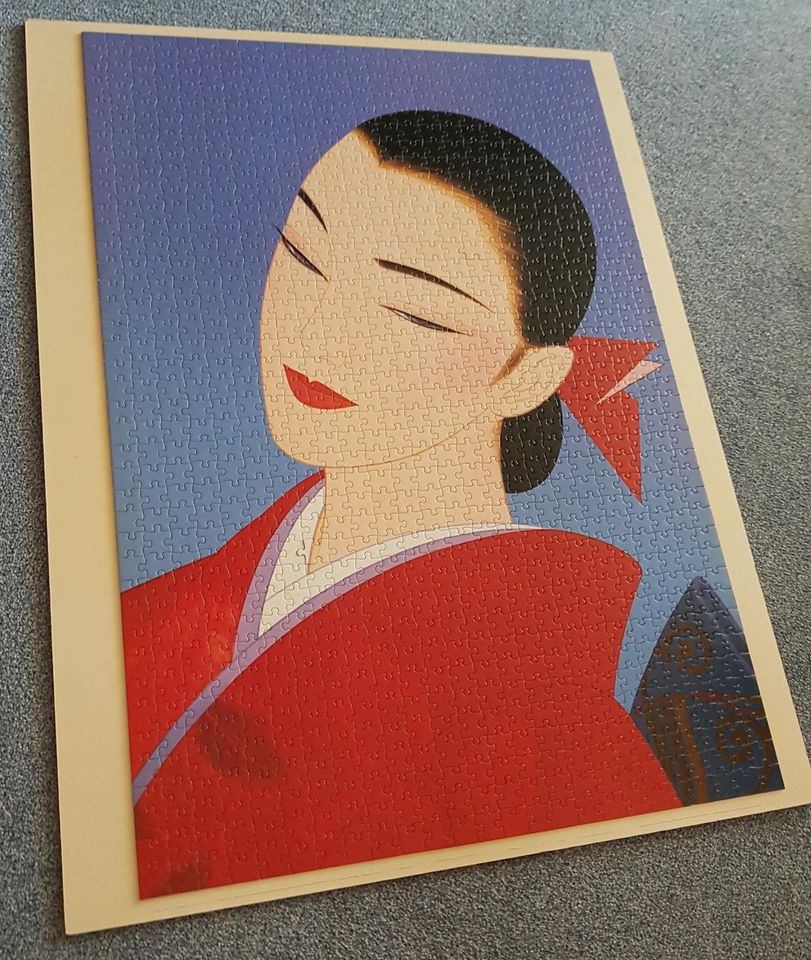 3x gelegtes Puzzle 1000 Teile  - Japanese moderne Geisha Mädchen in Garbsen