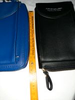 Handtasche mit Portmonee Gelbbörse schwarz o blau Hessen - Ranstadt Vorschau