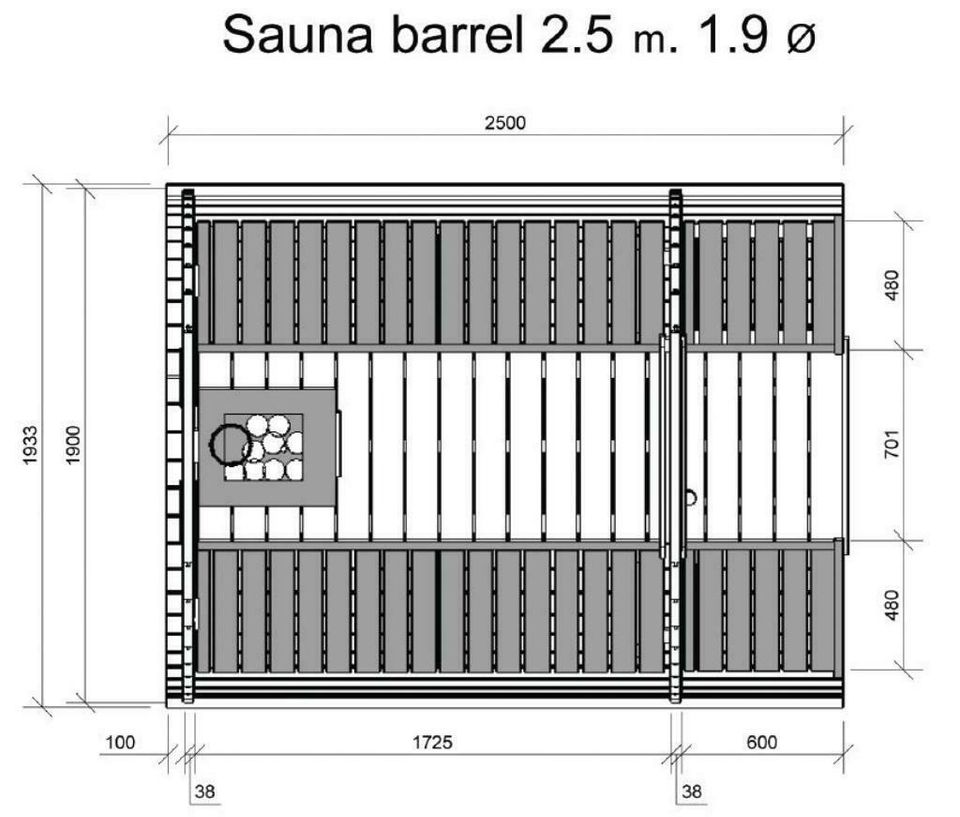 Gartensauna Aussensauna Saunafass Fassauna Saunahütte, 383853 in Versmold