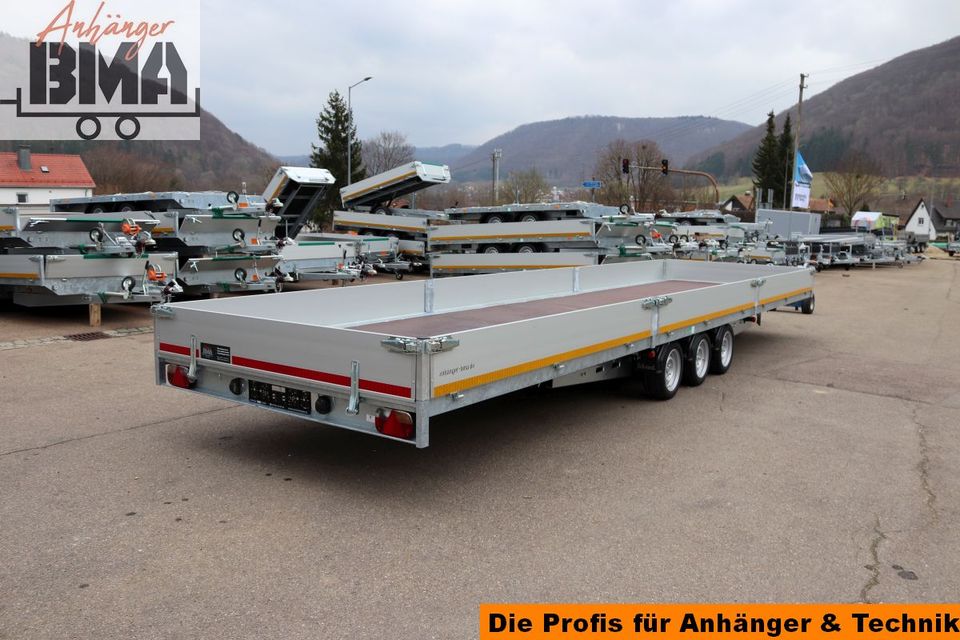 EDUARD MEGA Hochlader Anhänger 3-Achser 856x220x30 3500kg in Mühlhausen im Täle