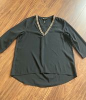 Bluse schwarz Gold mit Details Gr. 42 Bayern - Weibersbrunn Vorschau