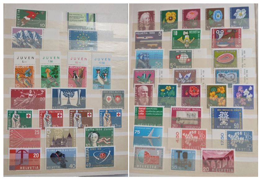Briefmarken Helvetia (Schweiz) in Berlin