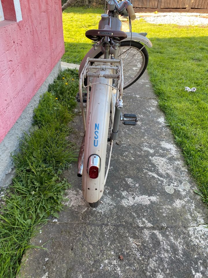 NSU Ur-Quickly Baujahr 1955 im Originallack Moped Mofa in Wadgassen