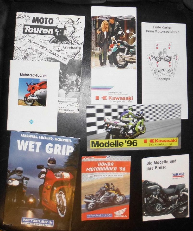 Motorrad-  Prospekte aus den 80er & 90er Jahren in Reichenbach (Vogtland)