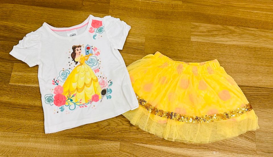 2-tlg. Disney Sommer Set Shirt & Rock „Prinzessin Belle“ in München