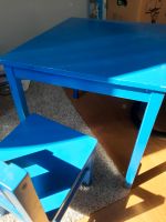 Kindertisch und Stühle IKEA blau Leipzig - Grünau-Mitte Vorschau