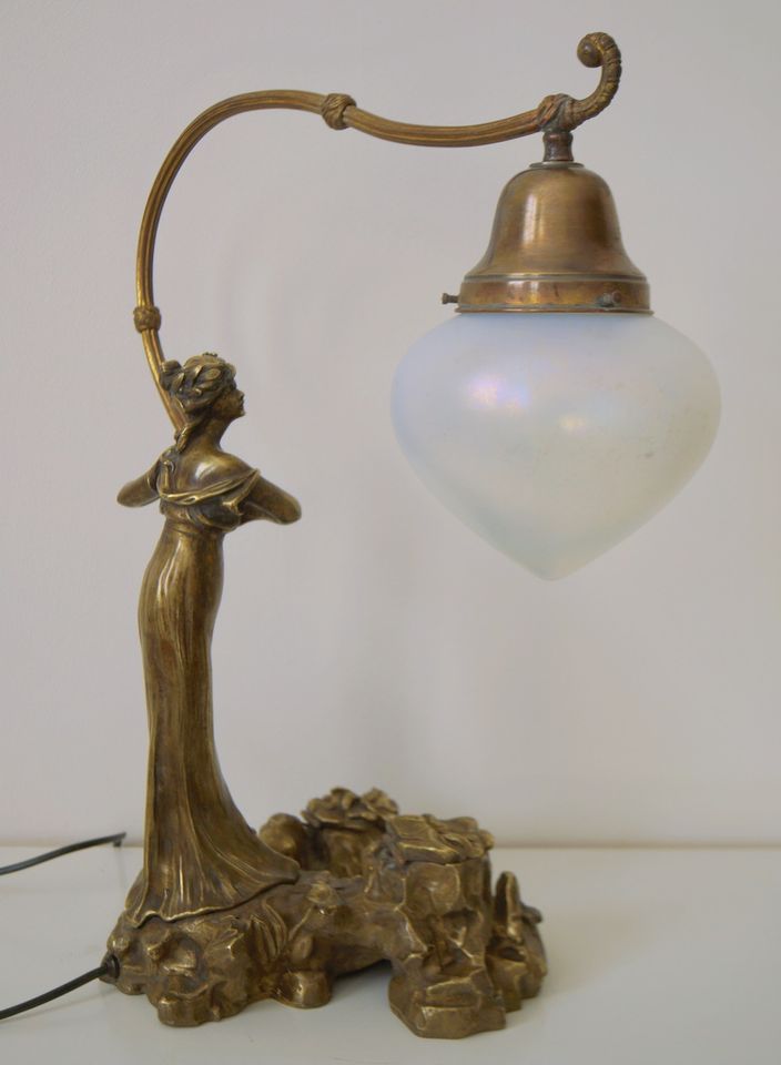 Jugendstillampe 1910 antik bronze lampe in Berlin