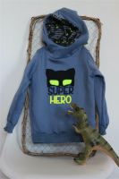 Handmade Hoodie *Superheld* Sweat Gr 110 Rheinland-Pfalz - Treis-Karden Vorschau