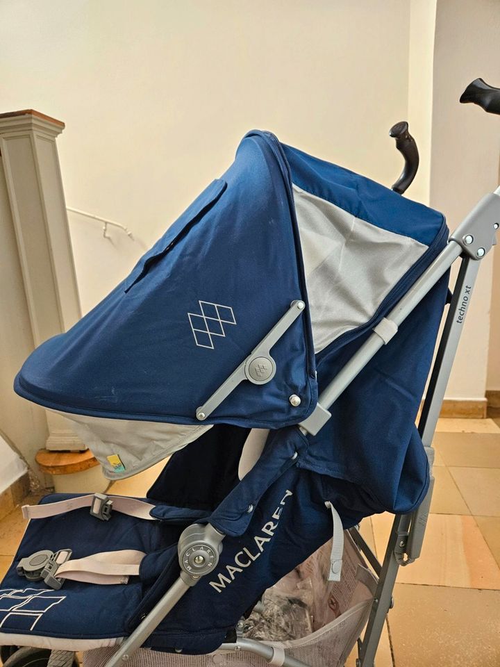 Maclaren Techno XT Top Zustand Buggy Kinderwagen blau silber in München