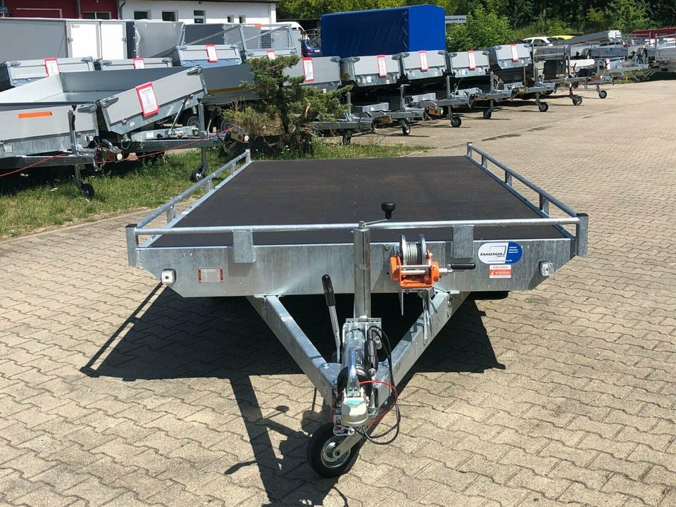 ⭐Eduard Auto Transporter 3000kg 406x200cm Reling Rampe Winde 63 S in Schöneiche bei Berlin