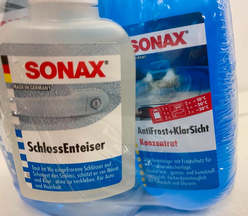 Sonax 3-teiliges WinterFitSet: Scheibenenteiser + Schlossenteiser