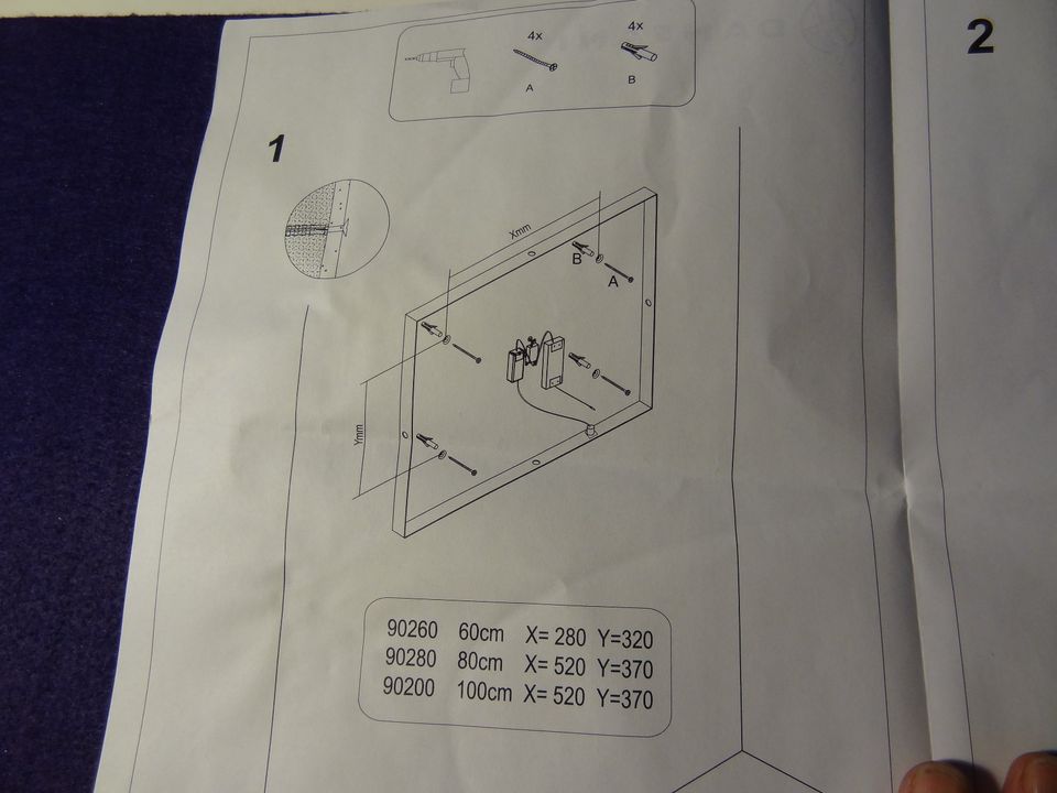 Dansani  LED Bad-Design-Leuchtspiegel umlaufend 80x 64 NEU OVP in Altenberge