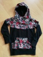 ⭐ HANDMADE Pullover Gr. 110 116 Mexiko Totenkopf Kapuze Dresden - Löbtau-Süd Vorschau