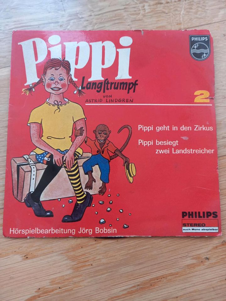 Kleine Schallplatte Pipi Langstrumpf in Grasberg
