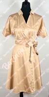 ✨ Feminines Designer Kleid Marc Cain Beige Gold Wickelkleid N1 ❣️ Berlin - Steglitz Vorschau