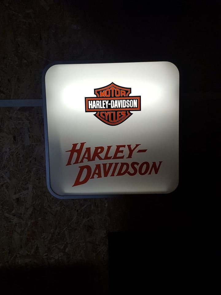 Harley-Davidson Leuchtschild für Garage oder Partyraum in Neuenkirchen