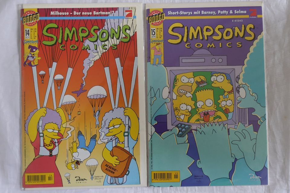 Simpsons Comics - 10-18, 20-26 - Dino Verlag - 16 Hefte in Braunschweig