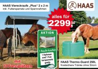 HAAS Viereckraufe "Plus“+Futtersparnetz+Rahmen+Tränke Nordrhein-Westfalen - Nümbrecht Vorschau