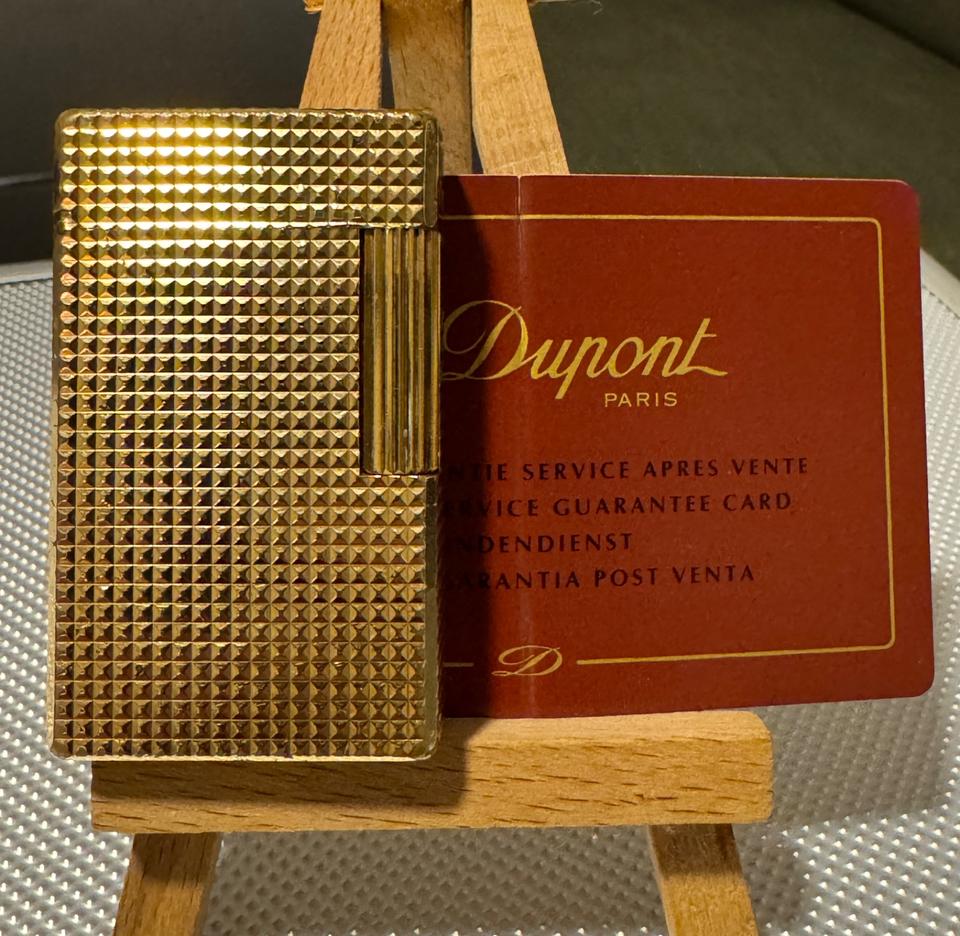 S. T. Dupont Feuerzeug Linie 1 Carré - groß - Gold 20 µ Vergold. in Köln