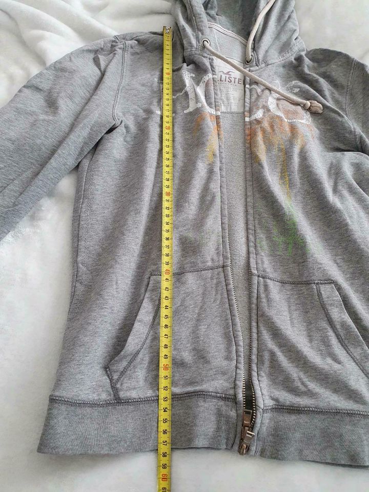 Hollister HCO Jacke Pullover Oberteil grau Hoodie in Stuttgart