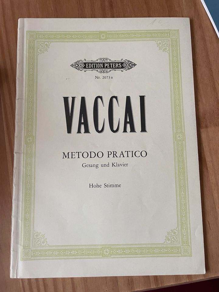 Vaccai Gesang und Klavier, Hohe Stimme in Frankfurt am Main