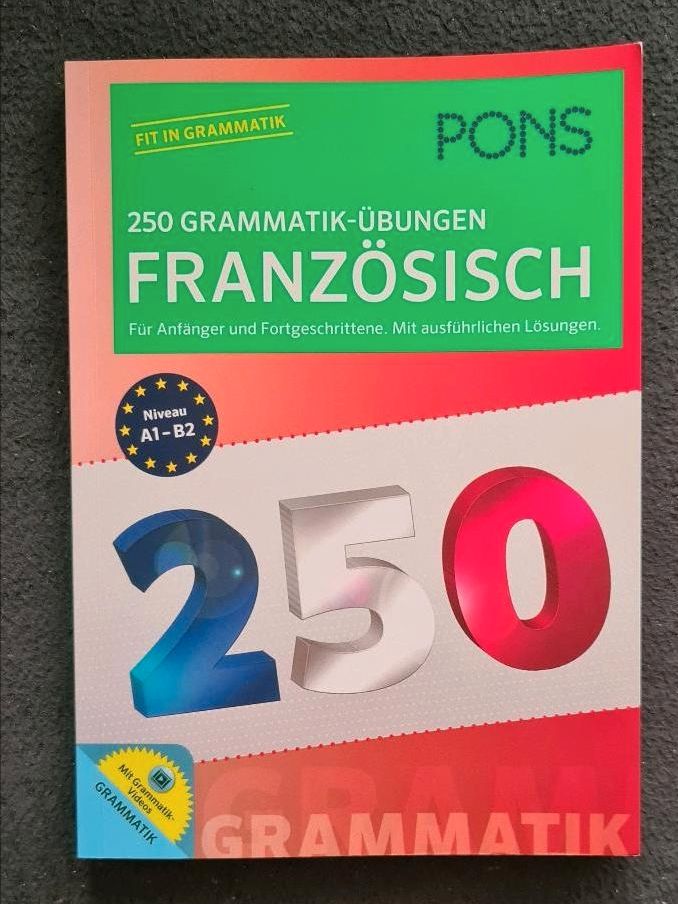 PONS Französisch 250 Grammatik Übungen Fit in Grammatik in Kelbra (Kyffhäuser) Kelbra