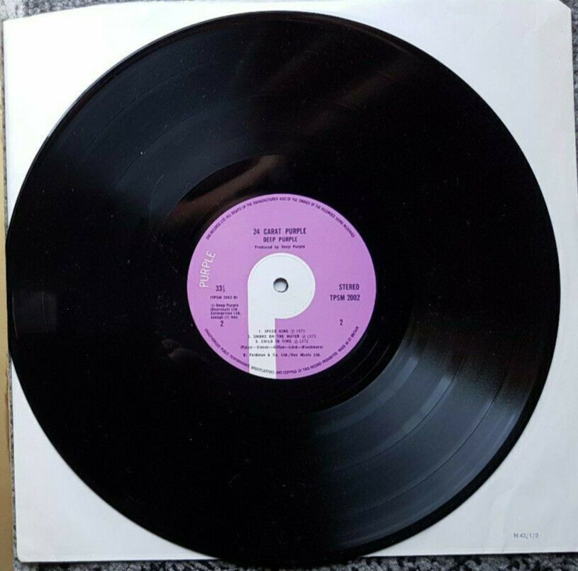 Deep Purple  24 Carat Purple  -   von 1975    EMI Records England in Stade