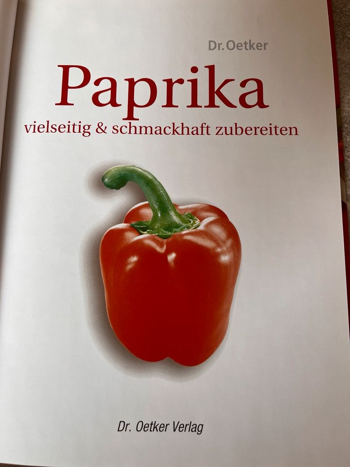 Dr. Oetker. Paprika vielseitig & schmackhaft zubereiten Kochbuch in Niestetal